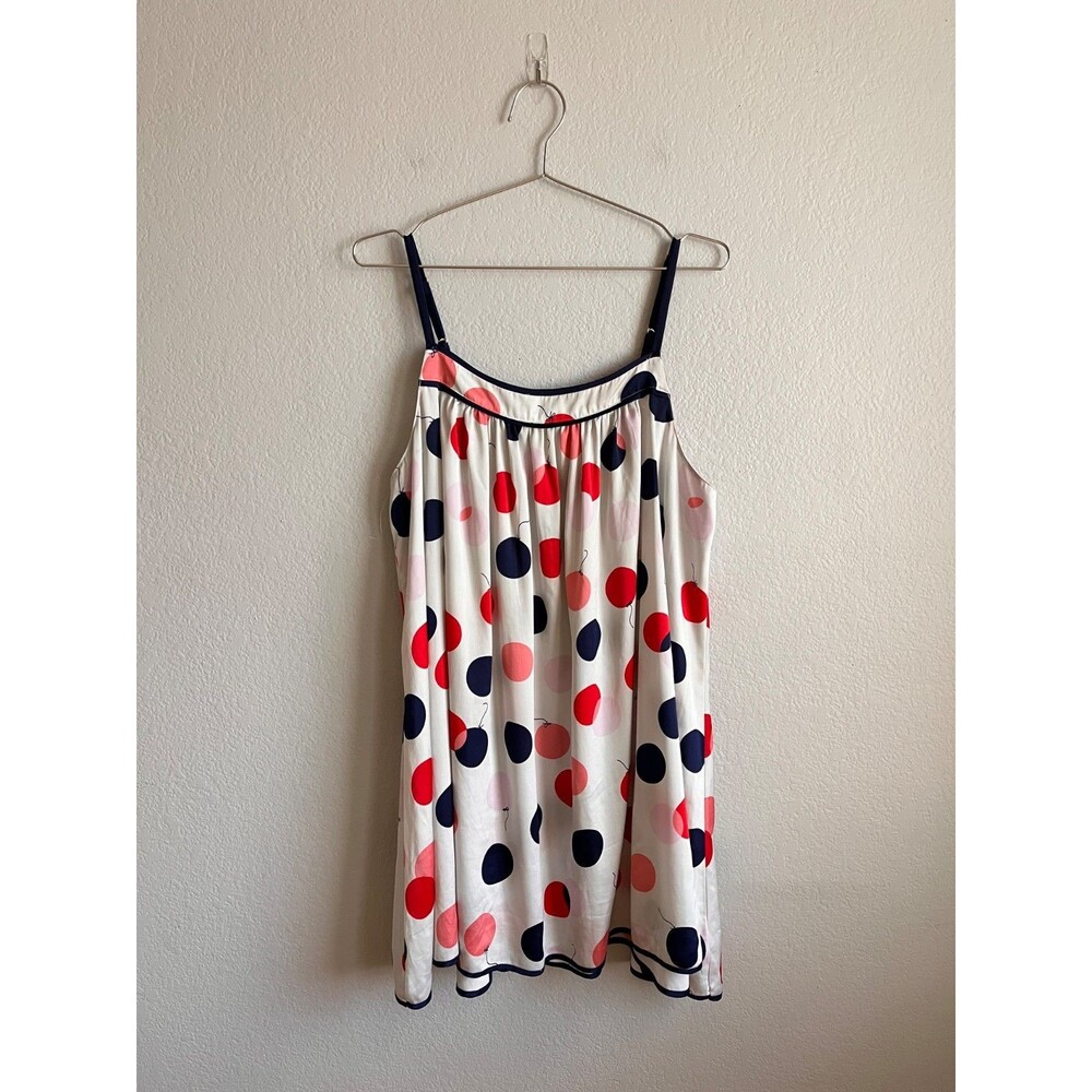 kate spade new york Balloon Polka Dot Chemise Slip Dress Size LARGE